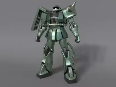 GUNDAM Animation    Zaku 3D model