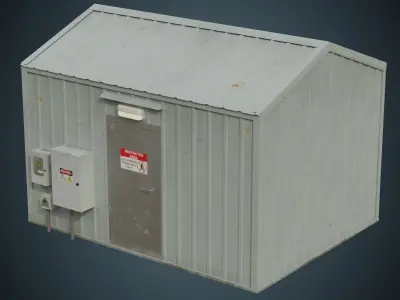 Portable Building 1 Low-poly 3D model