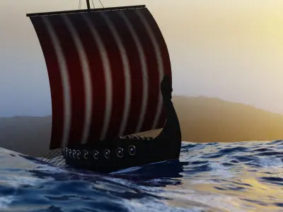 Viking Ship 3D model order