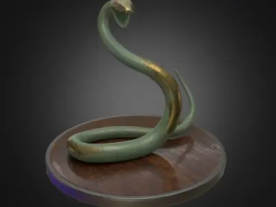 Snake Staue  3D model