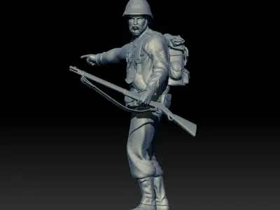XIX CENTURY BRITISH SOLDIER 3D print model