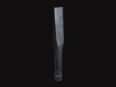 Medieval Chisel V02 Low-poly 3D model