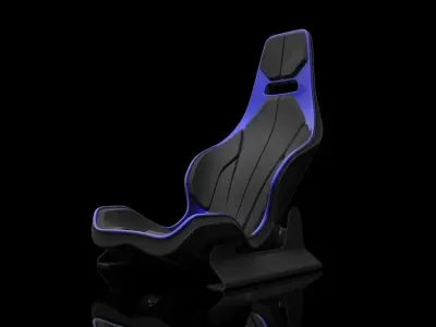 Seat 002 with rails Free 3D model