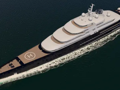 Polo Superyacht Dynamic Simulation 3D model