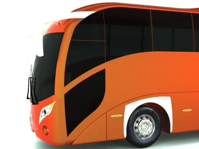 Yuma Diseno Autocar Coach Mercedez Benz Bus DiiNBUS  3D model