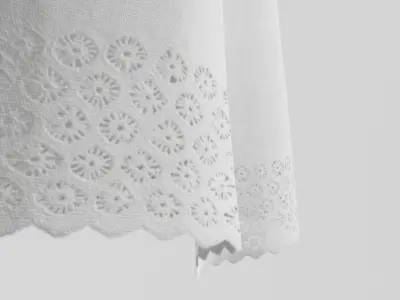 Victorian Petticoat Low-poly 3D model