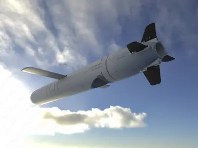  Kalibr 3M 14 cruise missile Russian Navy Detailed tech model  3D model