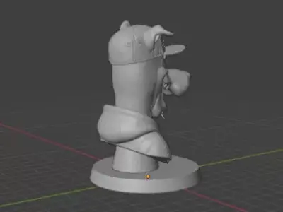 Scooby Dog Headset Holder STL 3D print model