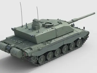 Challenger 3 Main battle tank Challenger 3 Low-poly 3D model