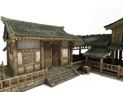 Historic building Ancient Chinese architecture 3D model