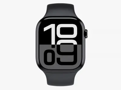 Apple Watch 10 Aluminum Jet Black with Sport Band 3D model
