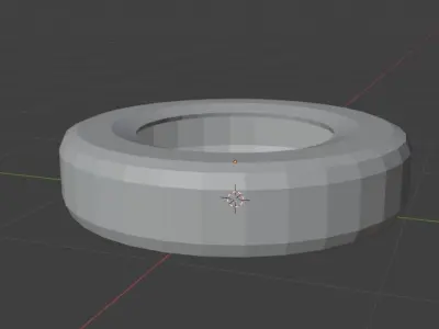 Low-poly tire Free low-poly 3D model
