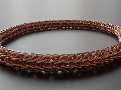 Persian 6-1 Bangle Sub D Photorealistic Model Low-poly 3D model