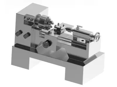 Stylish Lathe Machine 3D print model