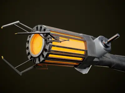 Half Life  Gravity Gun Low-poly 3D model
