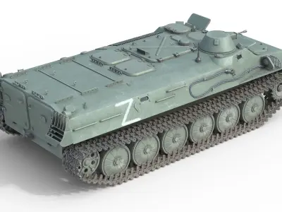 MT LB Multipurpose Armored Vehicle Low-poly 3D model