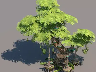 Wookie tree 3D model