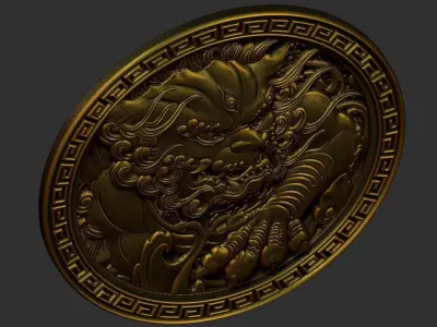 foo dog 3D print model