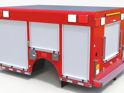 Light Rescue Truck Equipment Compartment 3D model
