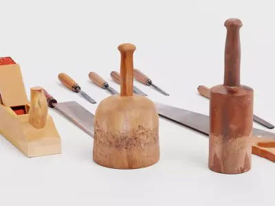 -Carpentry Tools- 3D model