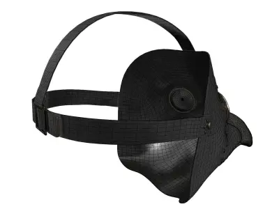 Antique Plague Mask 3D model