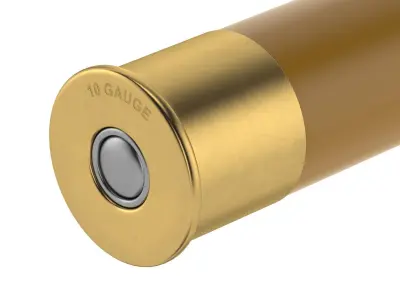 Bullet 10 GAUGE Low-poly 3D model