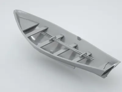 Lifeboat - Type 5 - World War 2 Warship 3D model