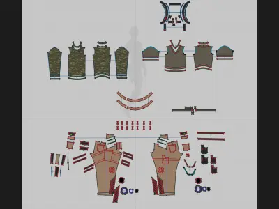 Tactical female outfit  Marvelous Designer project 3D model