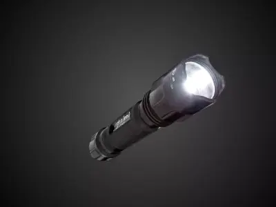 Flashlight Low-poly 3D model get
