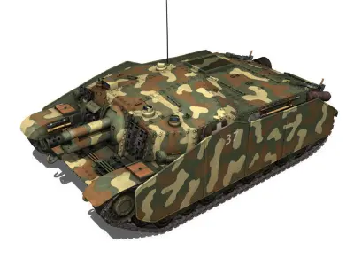 43M Zrinyi II - Hungarian Assault Gun - 3rd Battery 37 3D model