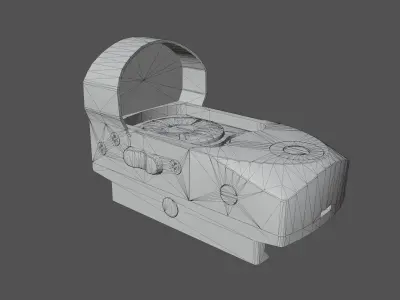 Vortex Venom RedDot Optic Low-poly 3D model