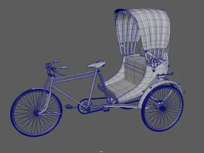 Rickshaw Banglai Rickshaw 3D model