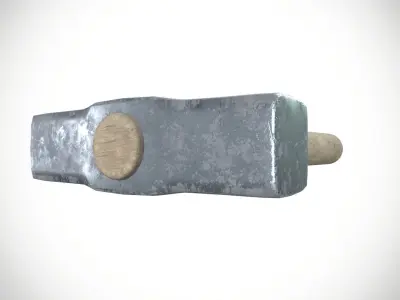 Iron Hammer Low-poly 3D model