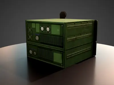 Army Radio  Low-poly 3D model