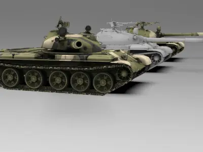 TANK  T-62   3D model