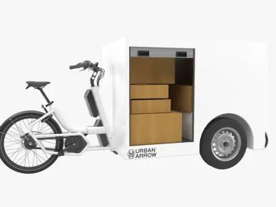 3D Urban Arrow Parcel Post 3D model