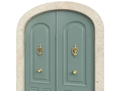 Entrance classic door 137 3D model