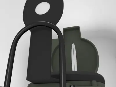 Military Compass 3D model