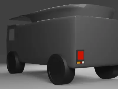 Basic Truck Model  - Games ready Free low-poly 3D model