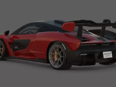 2019 McLaren Senna 3D Model  Ultimate Track Weapon 3D model
