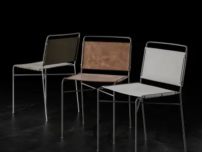 Moore Chair Low-poly 3D model