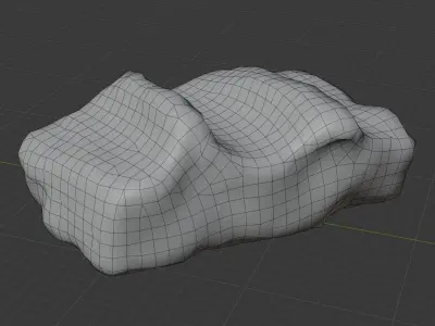 Brick Rock Free low-poly 3D model