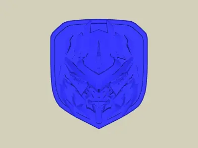 Megatron Emblem for Dodge Truck 3D print model