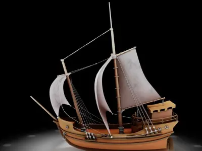 Small Ship 3D model purchase