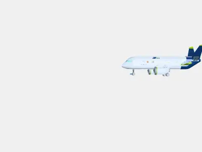 LEGO City 60367 Passenger aircraft Low-poly 3D model
