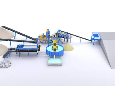 Sand Washing Equipment 3D model
