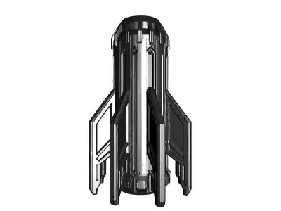 Futuristic Space Jet 3D Model 3D print model
