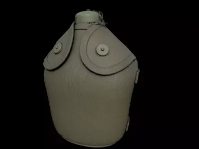 Army Water Bottle 3D model