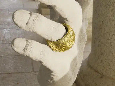 Big  Ring 3D Print Model 13 mm width 3D print model