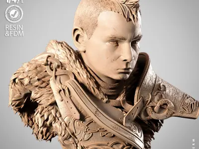 Wicked Movies Atreus Portrait Bust 3D print model